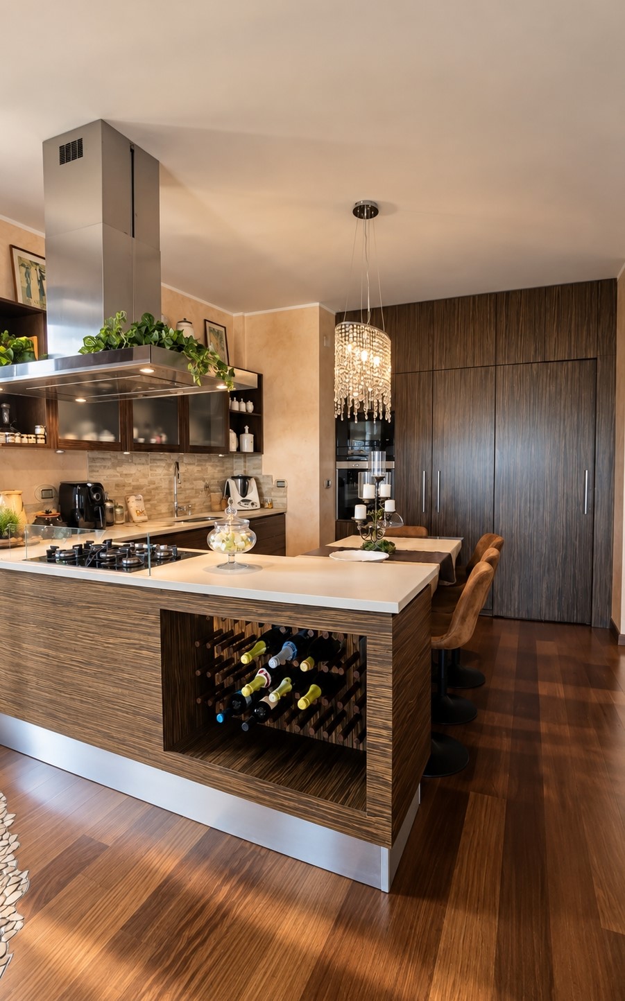 5 Cucina moderna elegante con isola misure giuste